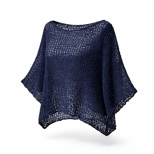 Popcorn Top - Navy