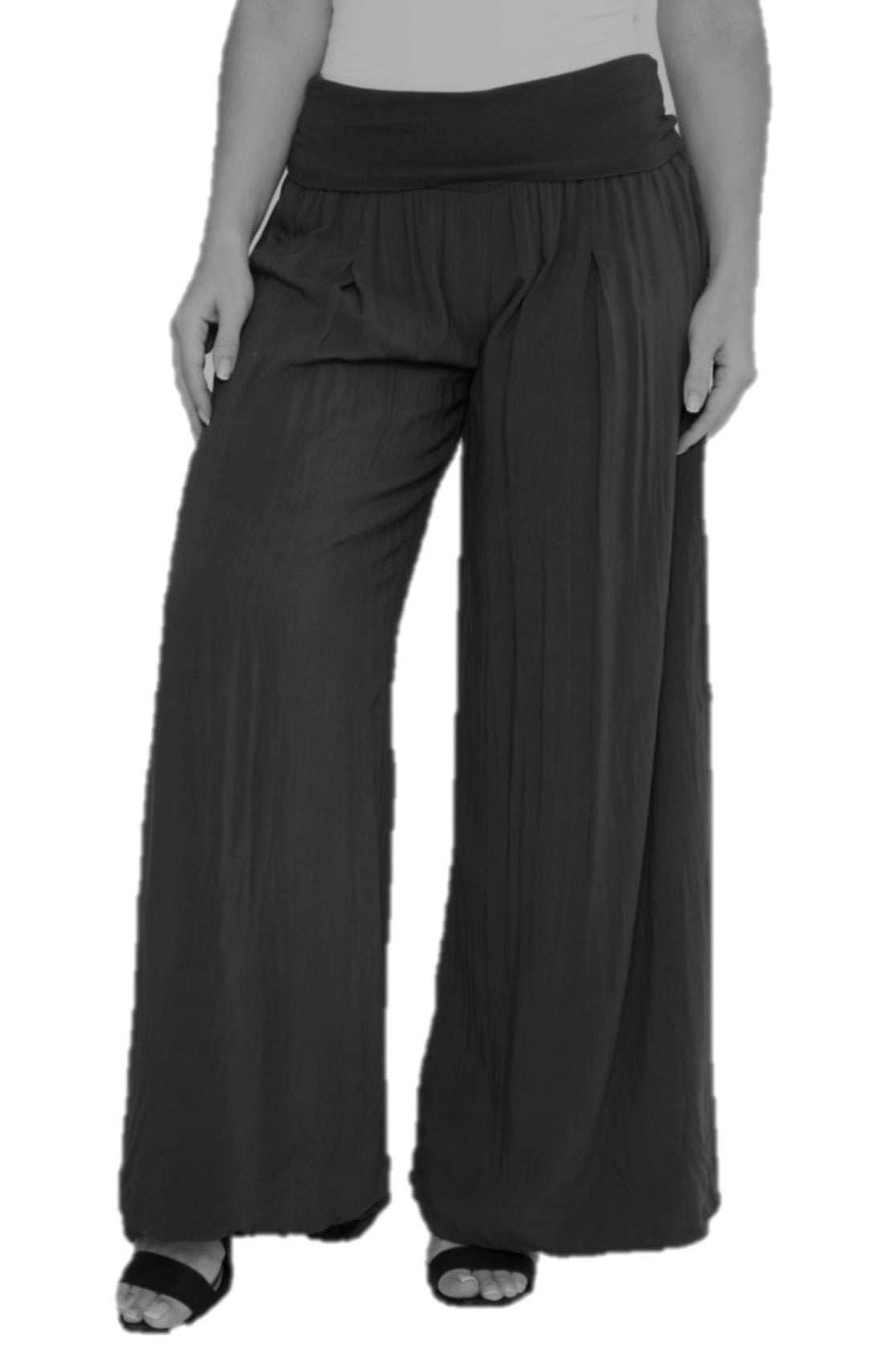 Palazzo Trousers - Black