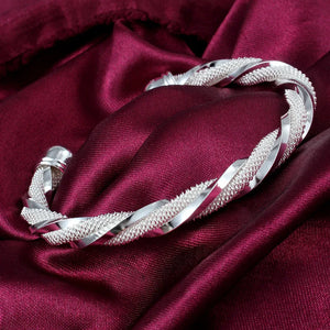 Silver Coil Bracelet