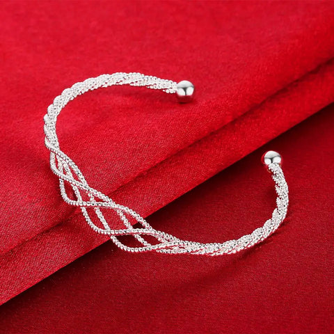 Swirl Silver Bracelet