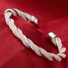 Silver Coil Bracelet