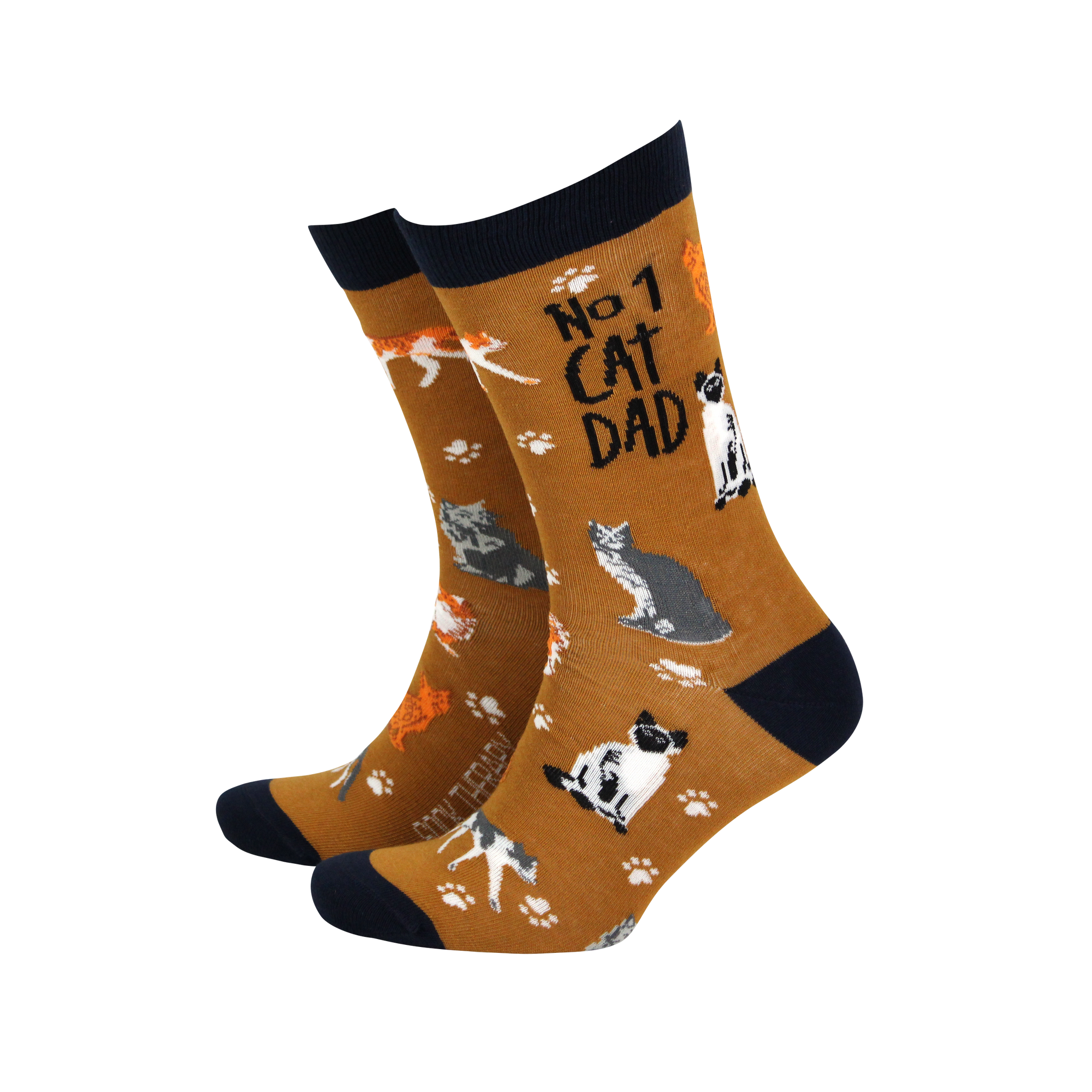 No 1 Cat Dad - Men's Socks