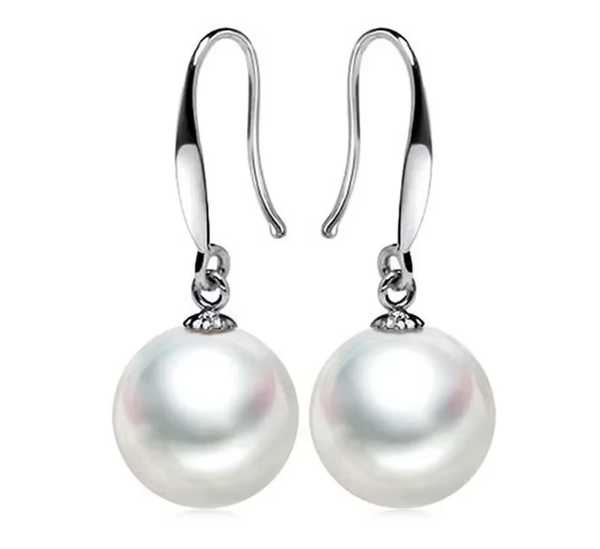 925 Sterling Silver  Freshwater Pearl Drop Earrings