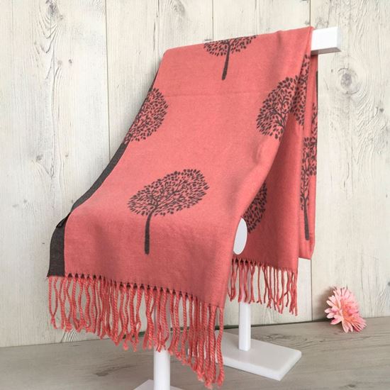 Soft Mulberry Tree Scarf Deep Pink 