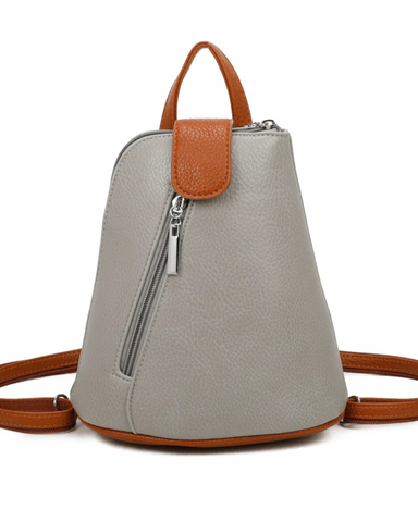 Mini Backpack Handbag - Light Grey