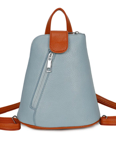 Mini Backpack Handbag - Light Blue