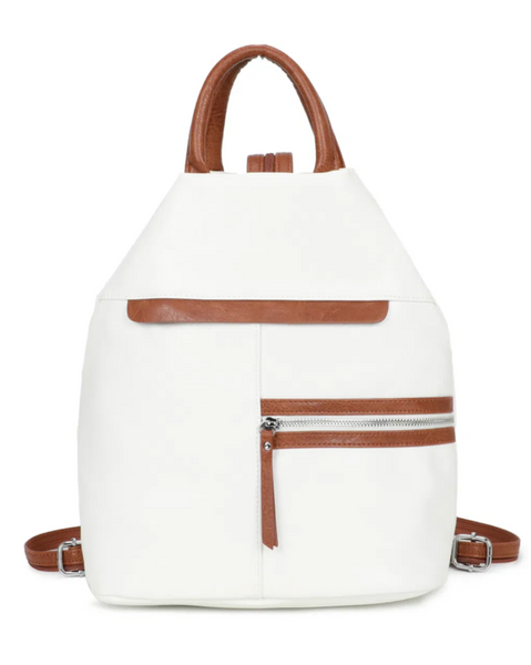 Backpack Handbag - White