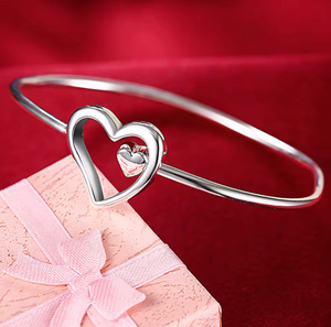 Heart Silver Bracelet