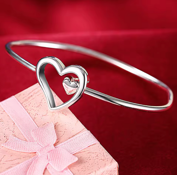 Heart Silver Bracelet