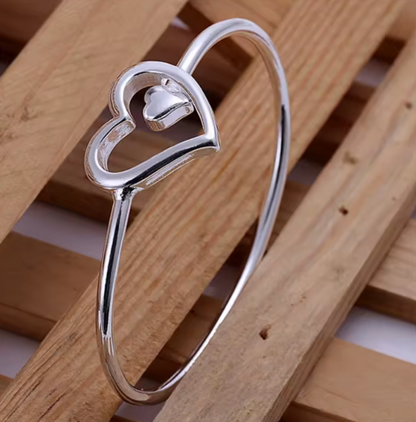 Heart Silver Bracelet