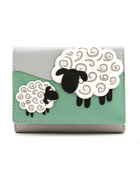 Sheep Tri Fold Purse - Mala Leather