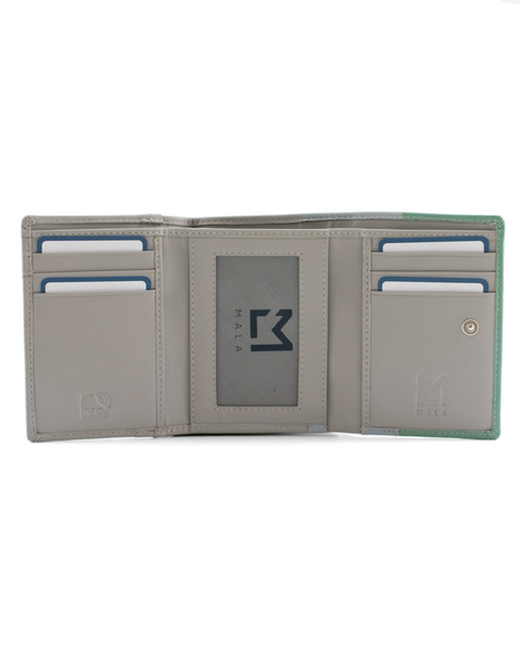 Sheep Tri Fold Purse - Mala Leather