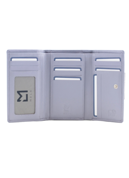 Highland Cow Large Tri fold Purse - Mala Leather