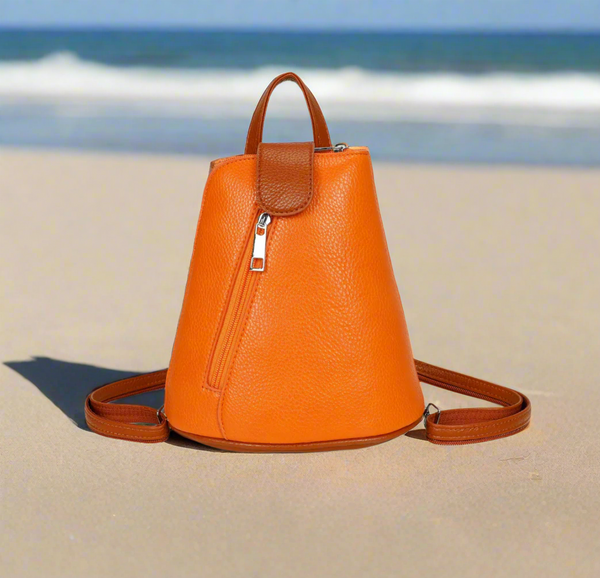Mini Backpack Handbag - Orange
