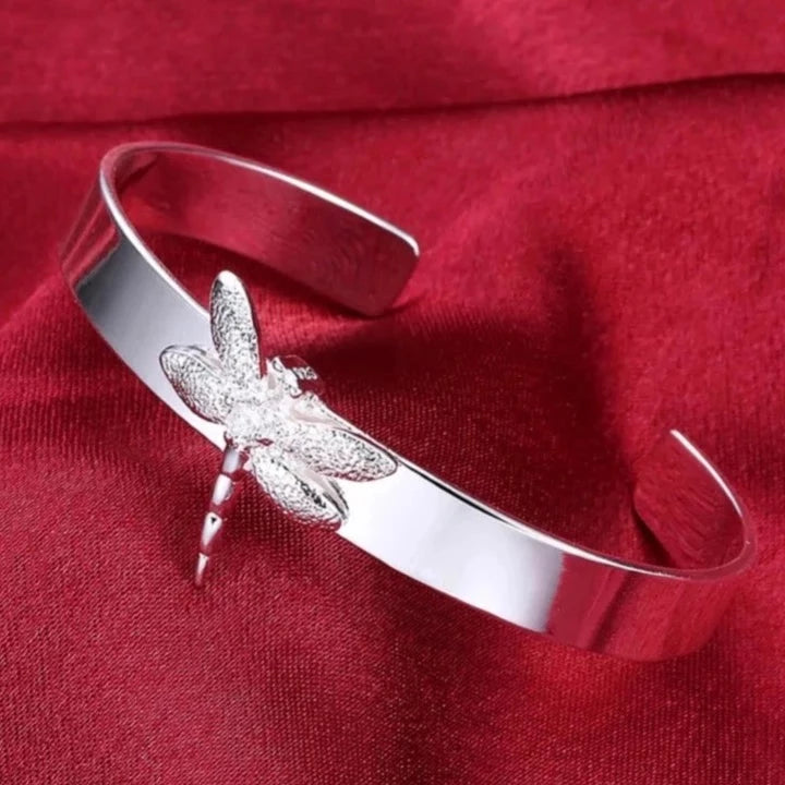 Dragonfly Silver Bracelet