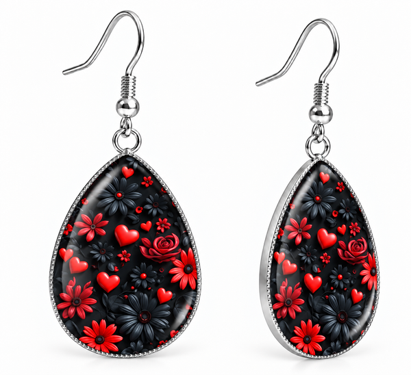 Artistic Flowers - Red