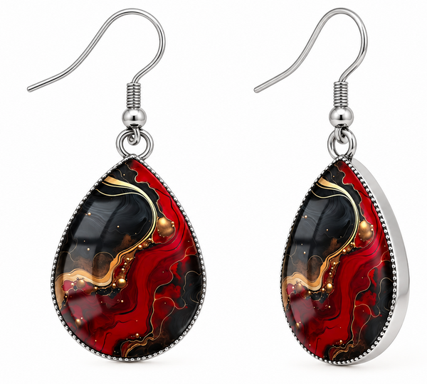 Firestone Earrings - Red