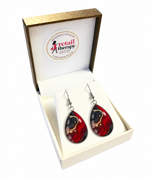 Firestone Earrings - Red
