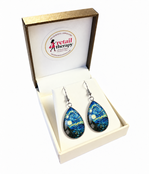 Starry Night Earrings - Blues
