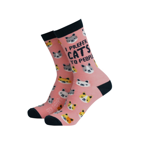 I Prefer Cats to People  - Women's Socks