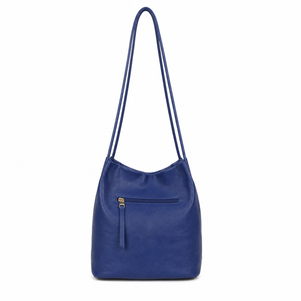 Slouch Shoulder  Bag -  Blue