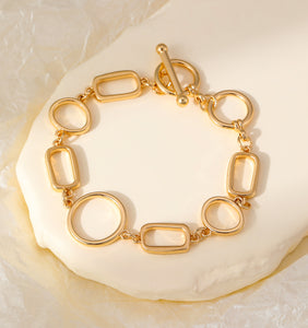 Bracelet with Squares & Circles