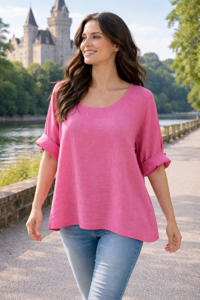 Cotton Top - Fuchsia