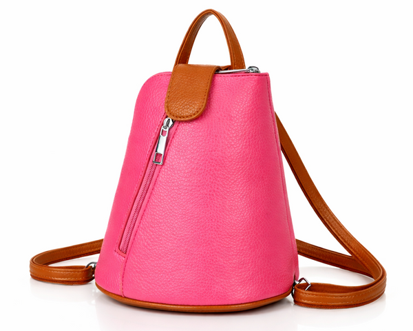 Mini Backpack Handbag - Fucshia