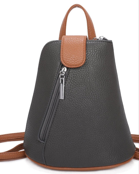 Mini Backpack Handbag - Dark Grey