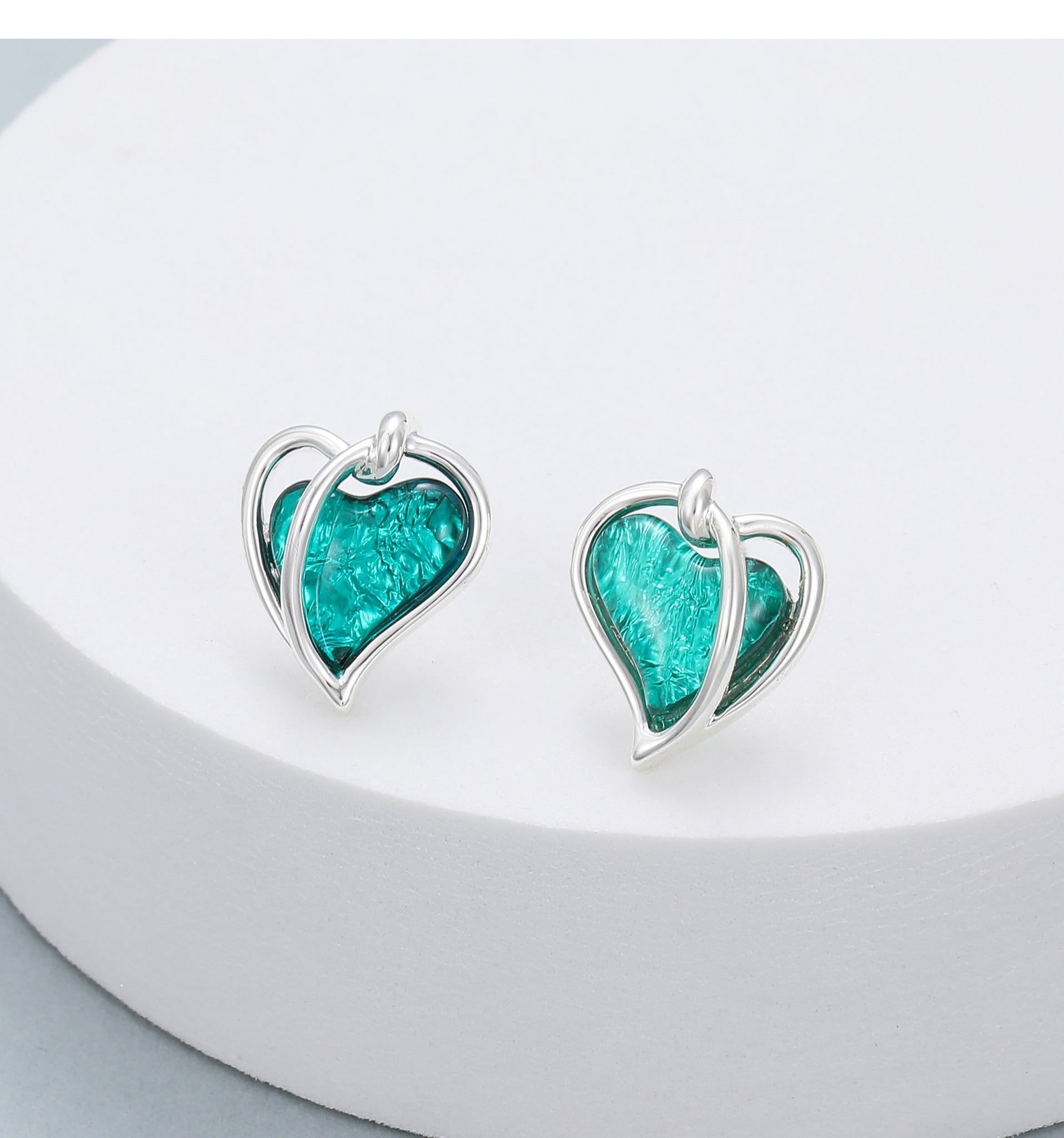 Turquoise Hearts - Necklace & Earrings