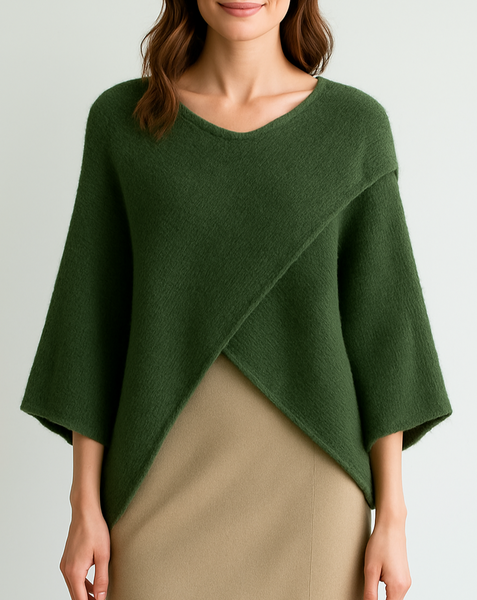 Cross Over Knit - Khaki