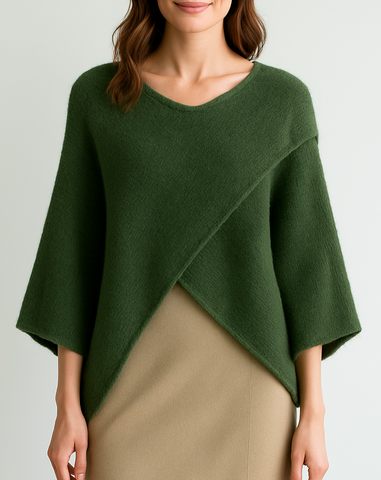 Cross Over Knit - Khaki