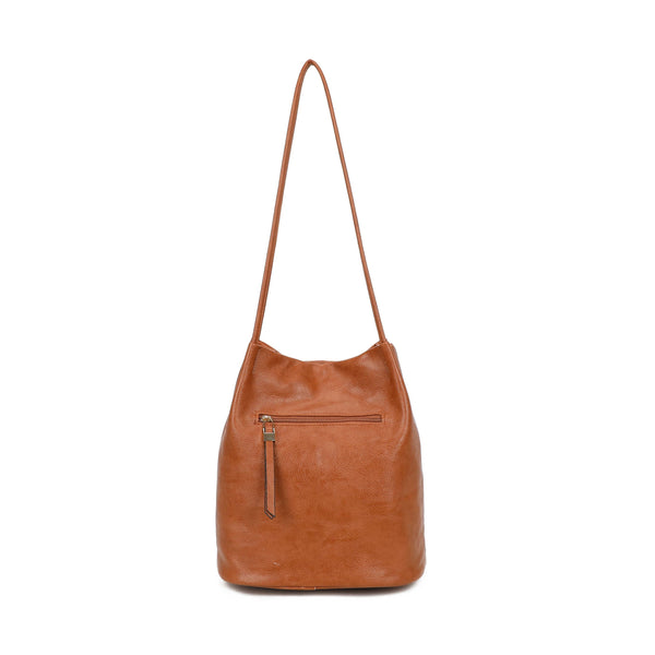 Soft Slouchy Shoulder  Bag - Brown
