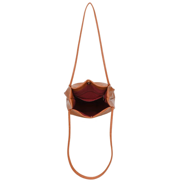 Soft Slouchy Shoulder  Bag - Brown