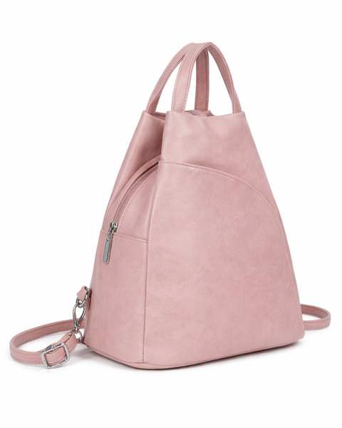 Backpack Handbag - Dusky Pink