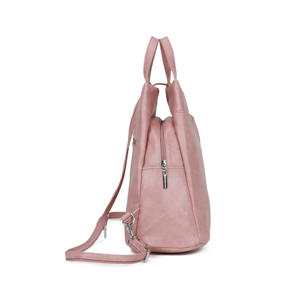 Backpack Handbag - Dusky Pink