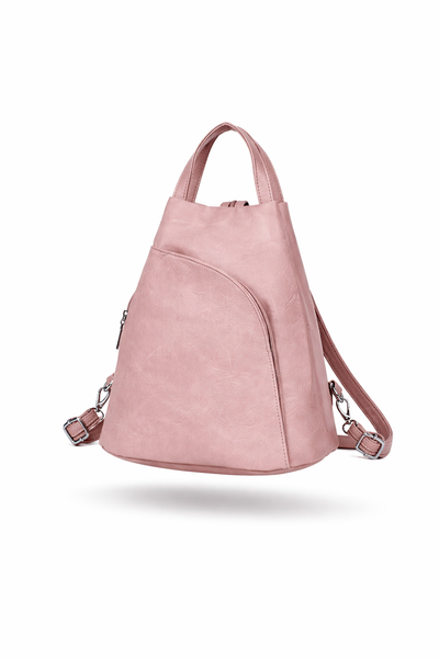 Backpack Handbag - Dusky Pink