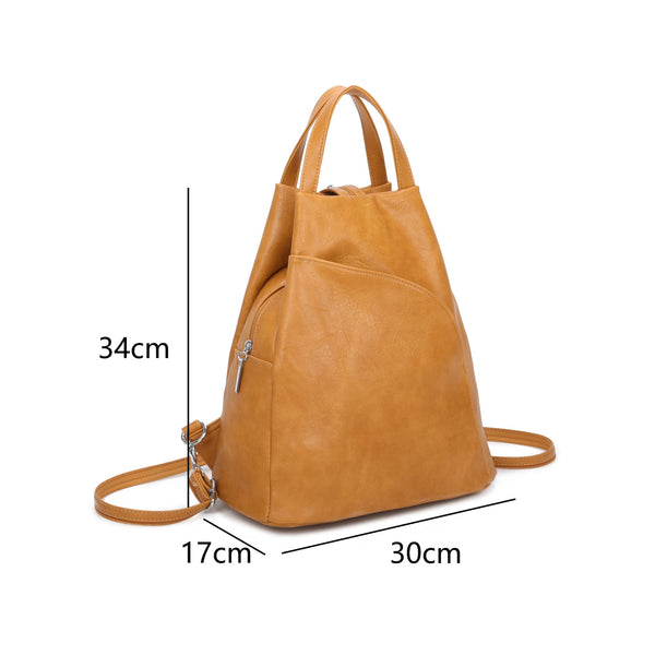 Backpack Handbag - Mustard