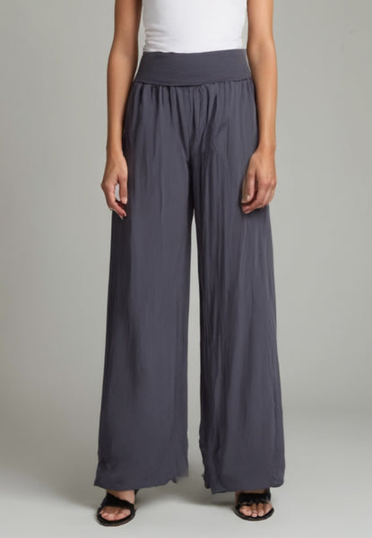 Palazzo Trousers - Navy