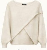 Cross Over Knit - Winter White