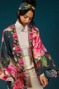 Kimono Jacket - Painted Peony