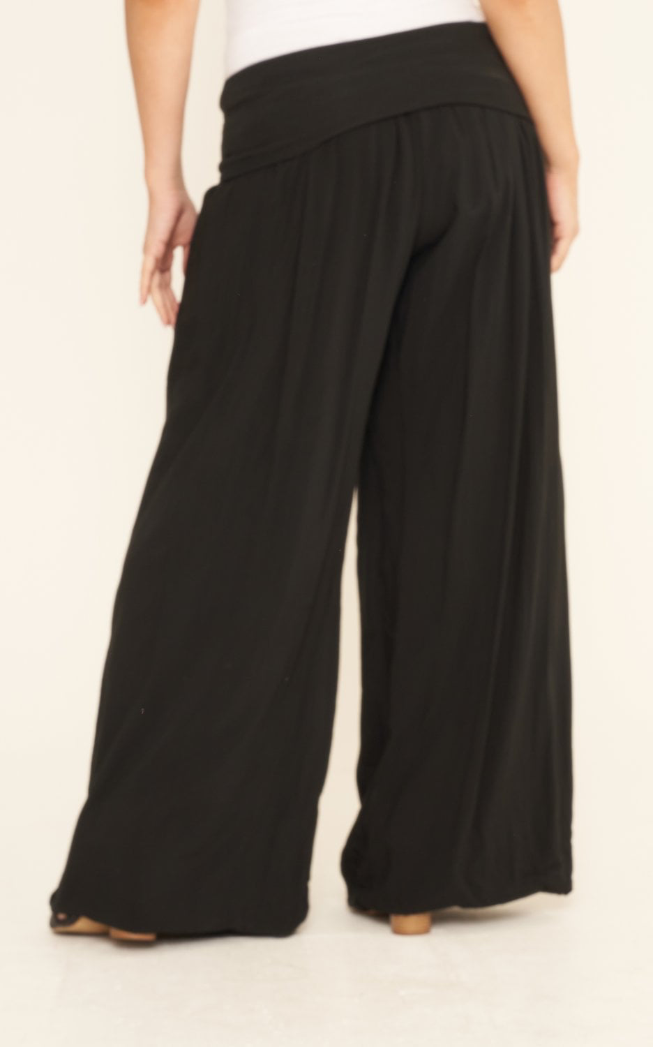 Palazzo Trousers - Black
