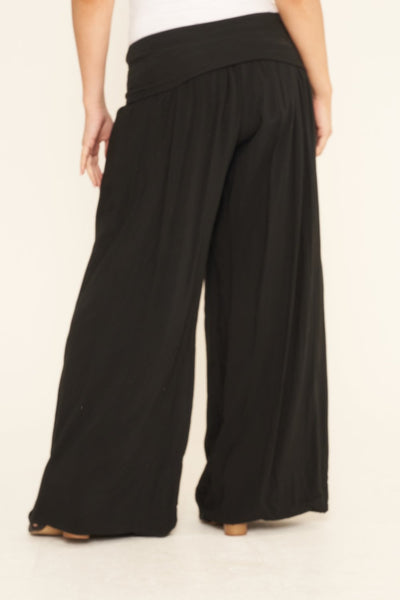 Palazzo Trousers - Black