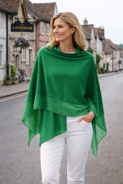 Summer Poncho - Granada Green
