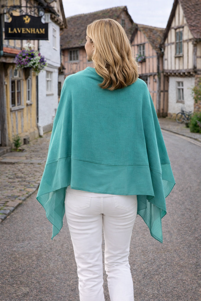 Summer Poncho - Aqua