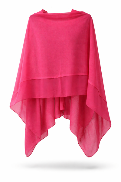 Summer Poncho - Hot Pink