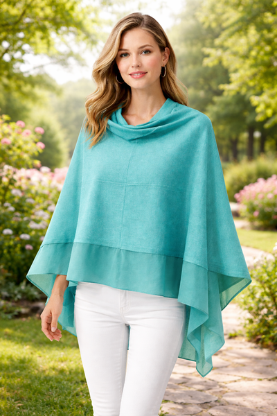 Summer Poncho - Aqua