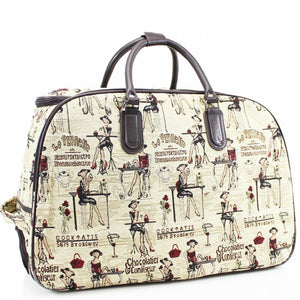 Tapestry Trolley/Luggage Bag - Cocktails