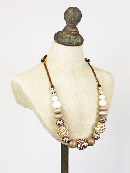 Chunky Wood Necklace