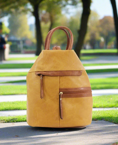 Backpack Handbag - Yellow